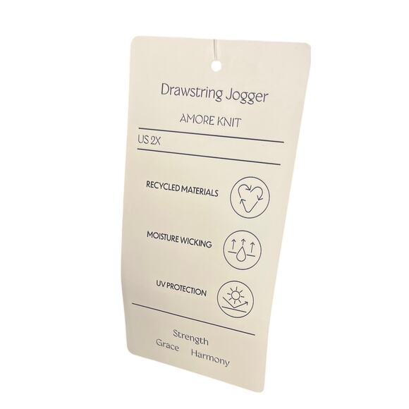 Isabella Active Wear Drawstring Jogger Size 2X in Viola Purple - Picture 2 of 4